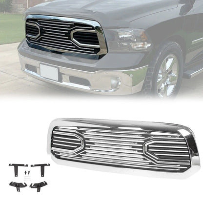 Chrome Front Bumper Grille for Dodge Ram 1500 (2013–2018) Big Horn Style
