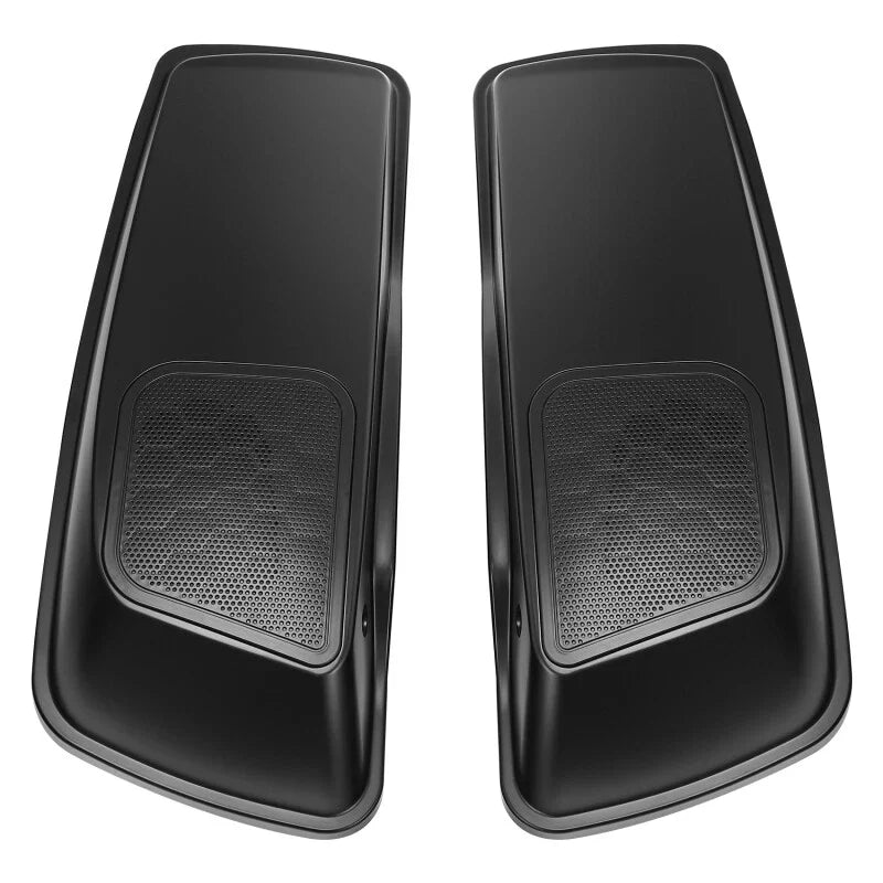 Hard Saddlebag 6x9" Speaker Lids for Harley Electra Glide (2014–2023) Black Denim