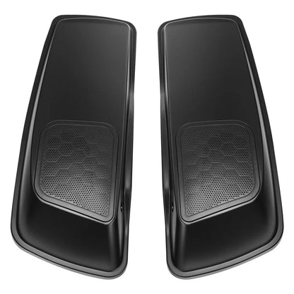 Hard Saddlebag 6x9" Speaker Lids for Harley Electra Glide (2014–2023) Black Denim