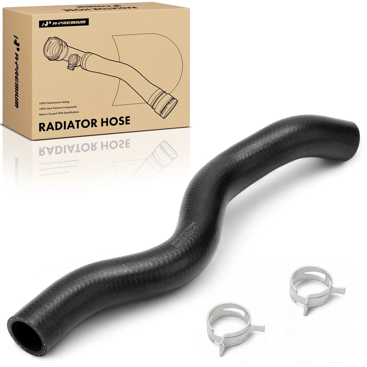 Upper Radiator Coolant Hose w/ Clamp for Honda Odyssey (2007–2010)