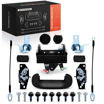 Tailgate Hardware Rebuild Kit w/ Cable for Dodge Ram 1500 2500 (1994–2002) - 55074580AC, 55074751, 55275484AB, 55275485AB
