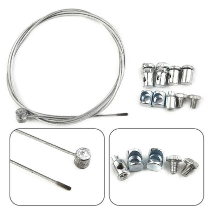 Set of 2 Motorcycle Throttle Clutch & Brake Cable Repair Kit - Universal