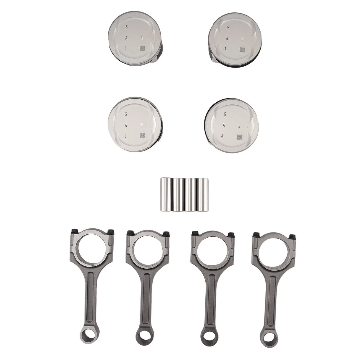Set of 4 Connecting Rod Pistons for Hyundai Sonata, Kia Sorento, Optima (2011–2019)
