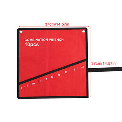 2X Roll Up Wrench Multi-Pocket Tool Storage Bag for Automotive Tools