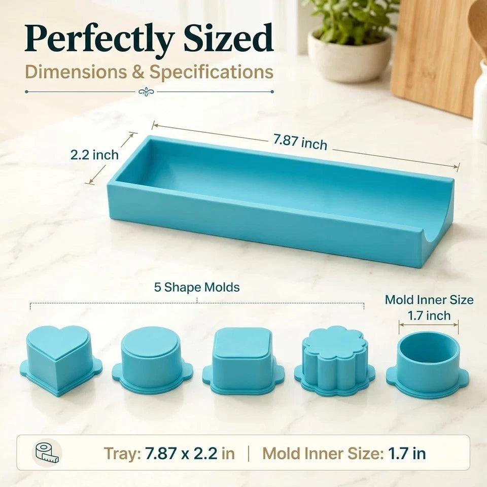 Set of 4 Cake Pop Molds - Heart, Square, Cloud, Oval Shapes 3D Printed