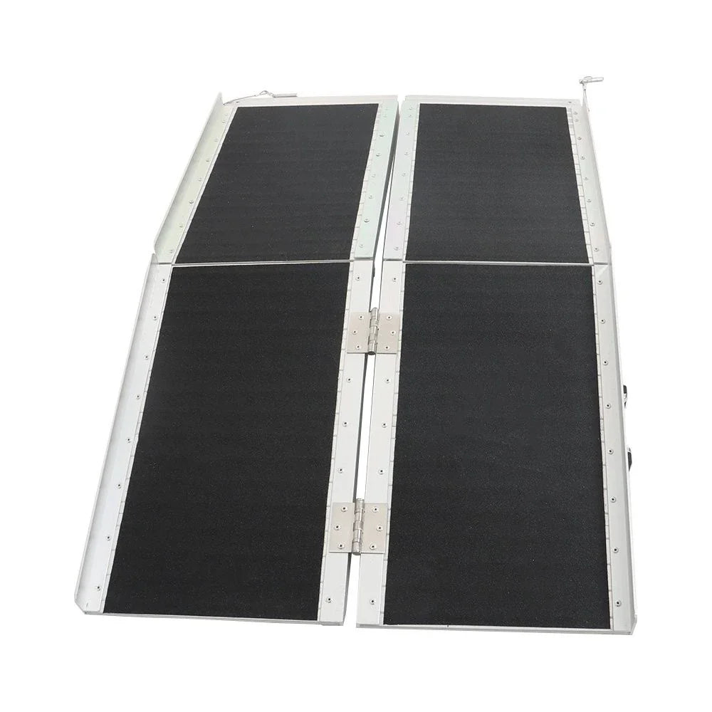 6' x 9.8' Aluminum Multi-Fold Wheelchair Ramp (600 lbs Capacity)