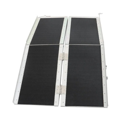 6' x 9.8' Aluminum Multi-Fold Wheelchair Ramp (600 lbs Capacity)