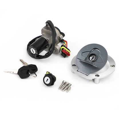 Set of 3 Ignition Switch Tank Cap Seat Lock for MV Agusta F4 1000 Brutale 910 (2004–2007) - 800090249, 800093340, 800093341