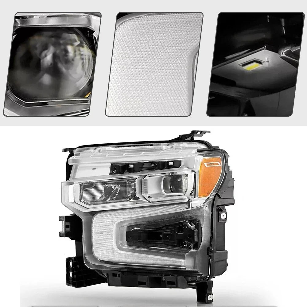 LED Headlight for Chevy Silverado 1500 LT/RST (2022–2026) w/Chrome Bezel