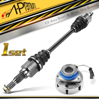 CV Axle Assembly + Wheel Hub Bearing for Buick Rendezvous (2002–2006) 66-1202, 10424907, 88967242