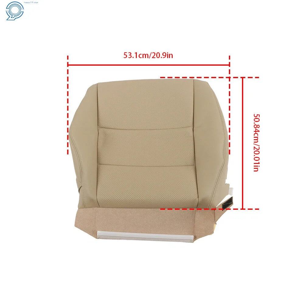 Front Passenger Seat Cover for Acura RDX (2007–2012) Perforated Leather Tan