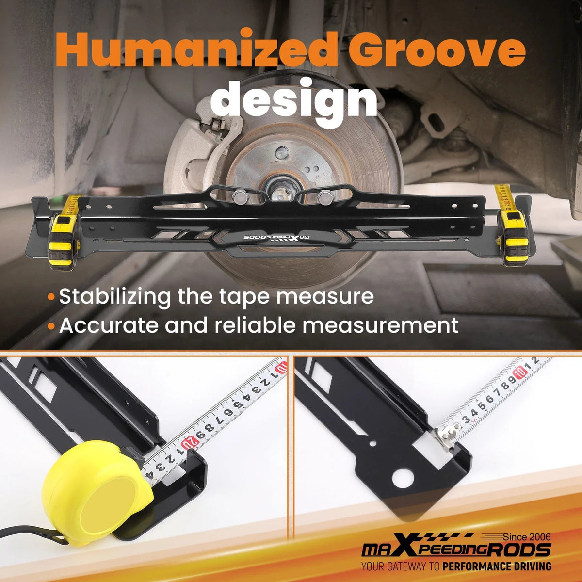 Tire Alignment Gauge for Multiple Vehicles (Powder Coated Steel)