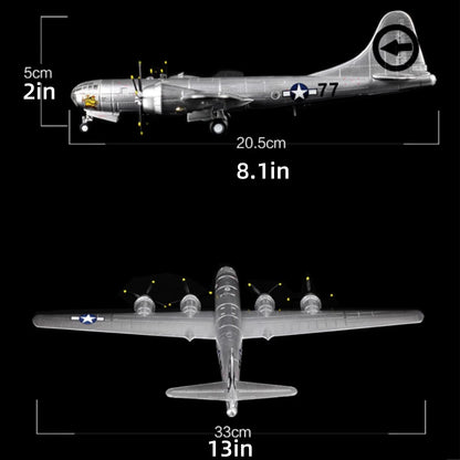 B-29 Superfortress Bomber Model 1/144 Scale (20.5cm)
