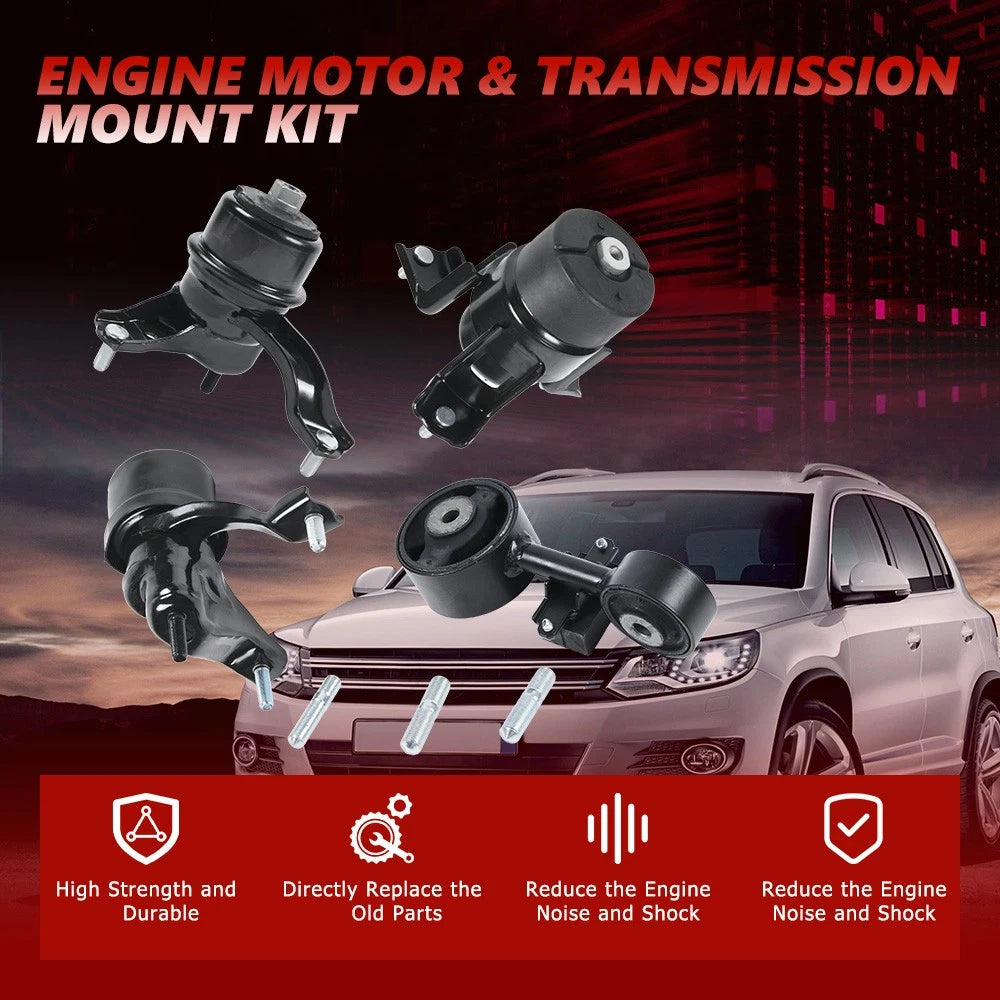 4X Motor Mount for Toyota Camry LE 2007–2011 A4211 4211 MK4211 EM9212 9212