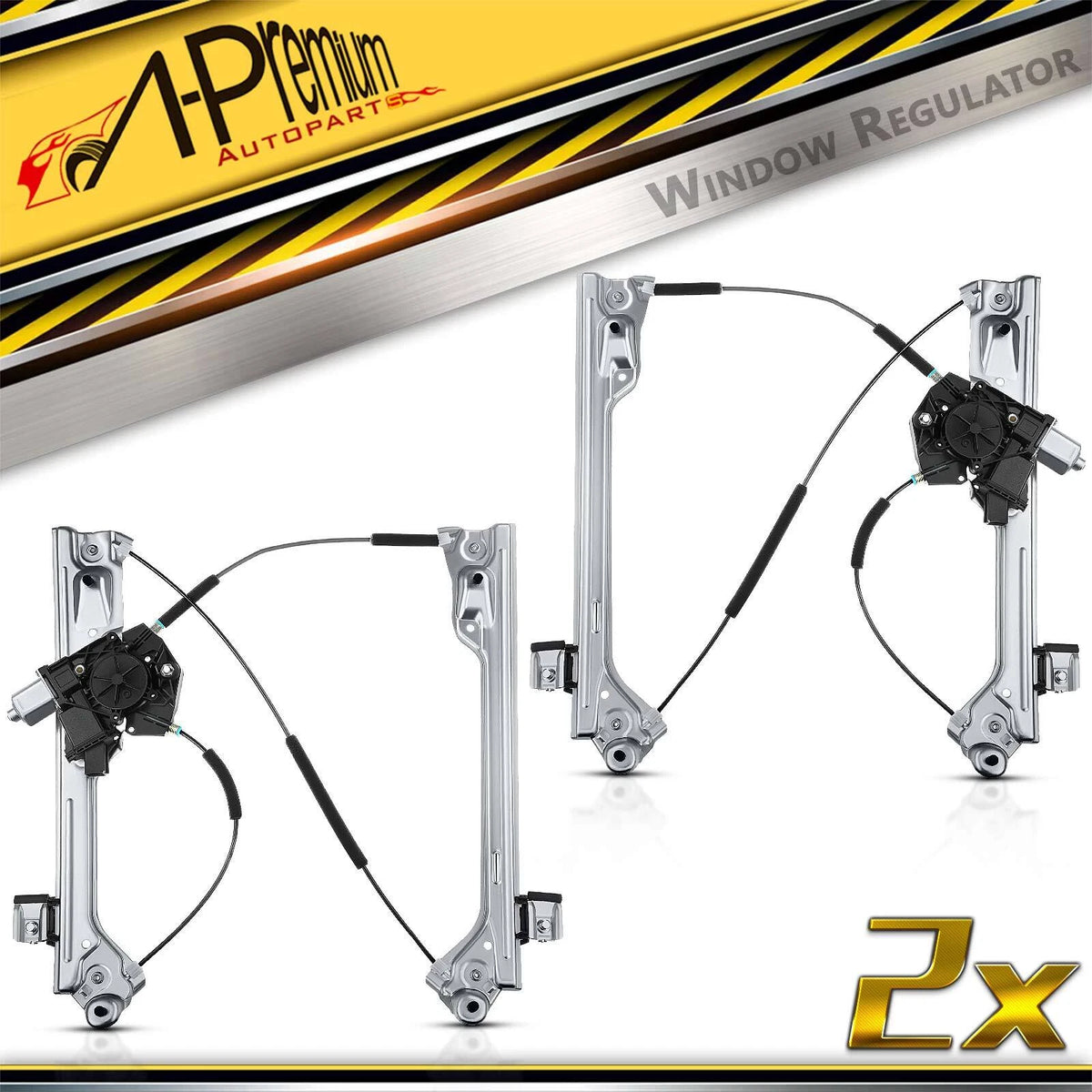 Front Power Window Regulator w/Motor for Chevy Silverado 1500 (2014–2018) - 23118068, 23453654, 23422490, 23453653, 751-725, 751-724
