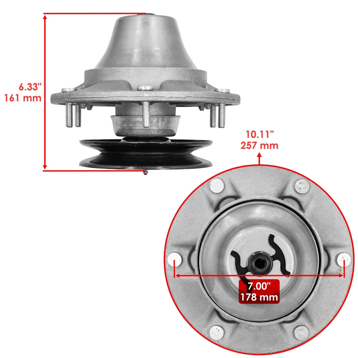 54" Deck Spindle for John Deere Z720E Z730M Z735M Z740R Z760R (AM144424 AUC13151)
