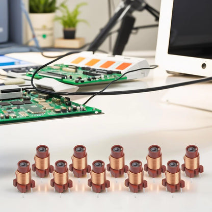 Pack of 10 Adjustable Ferrite Core Inductor 12T Turns 0.6-1.7uH