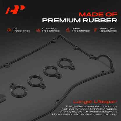 Engine Valve Cover Gasket Set for Mitsubishi Eclipse (1993–1999) MD186784, VS50434R