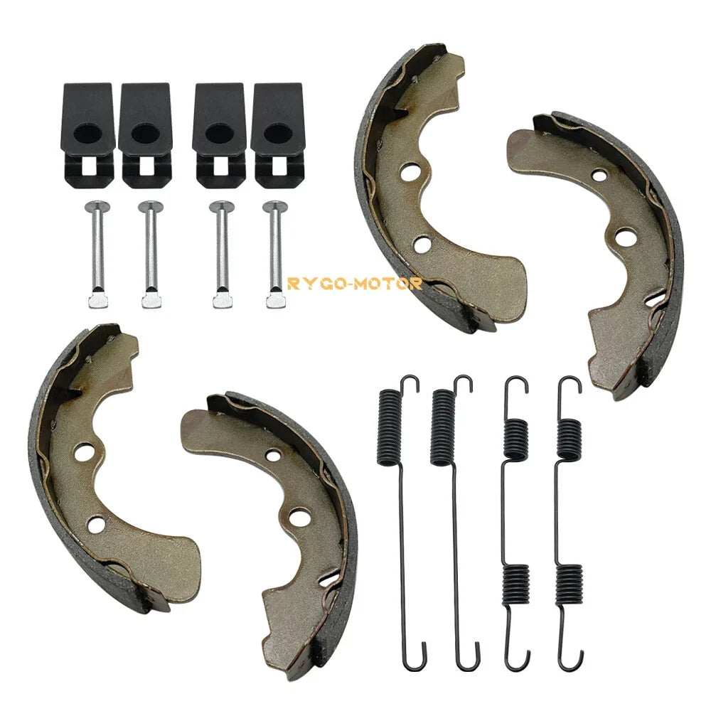 Front Brake Shoes Springs Pins Kit for Kawasaki KAF540 Mule (2010–2030)