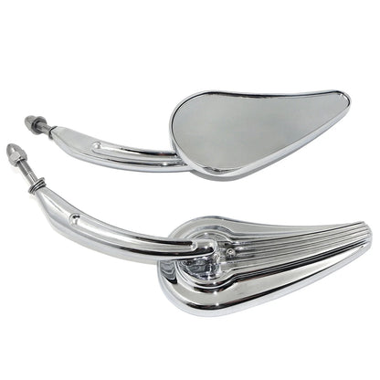 Custom Tailfin Mirrors for Harley CVO Road King Softail Street Glide Fat Bob (2010–2023)