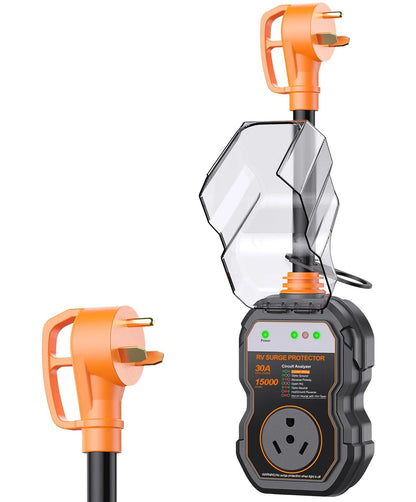 2X RV Surge Protector 30 Amp with 15,000J for RV-05 (2016)