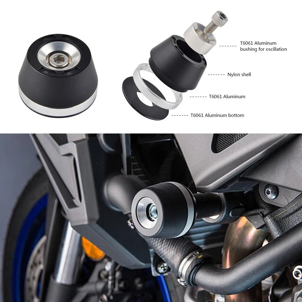 2pcs Frame Sliders for KTM RC390 (2014–2018) - Crash Pad Protection