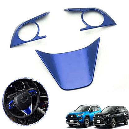 Bright Blue Steering Wheel Frame Cover for Toyota Camry (2018–2024)