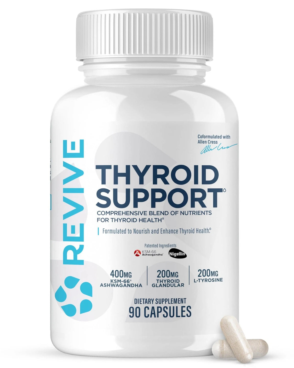 Thyroid Support Supplement for Men & Women - 90 Count (Pack of 1)