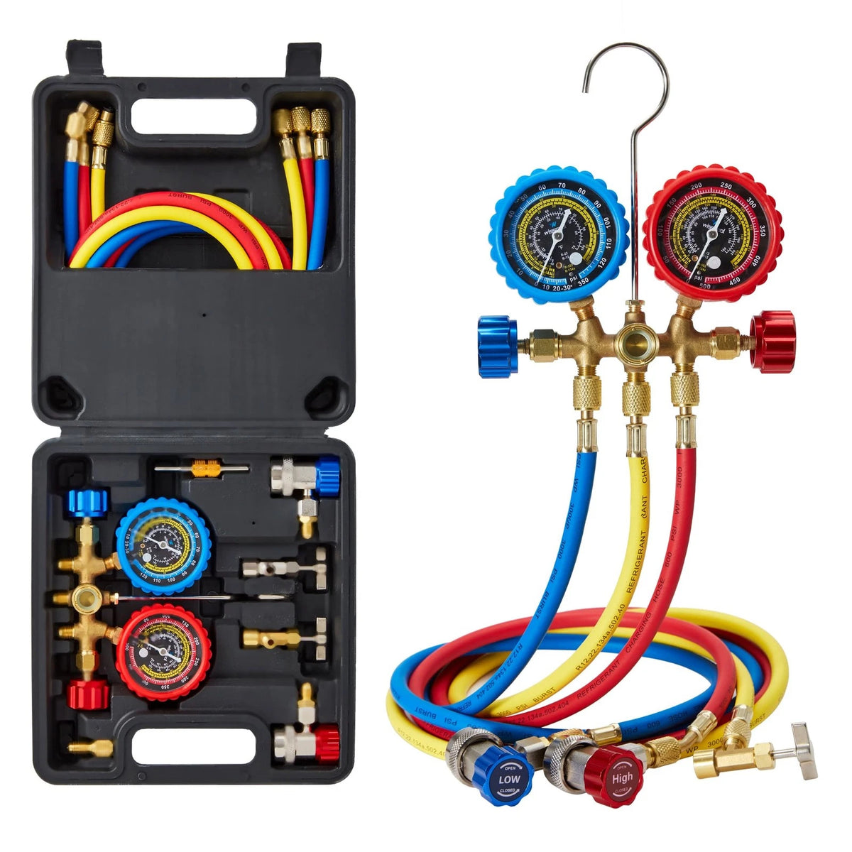AC Manifold Gauge Set for Automotive R134a R22 Refrigerant Charging