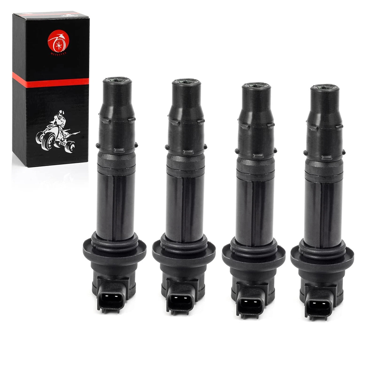 Ignition Coil Set of 4 for Yamaha YZF R6 (2006–2007) R1 (2002–2006) FZ1