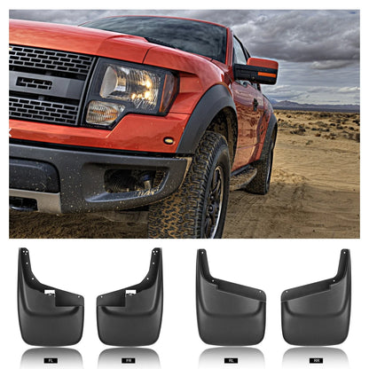 Set of 4 Splash Guards Mud Flaps for Ford F-450 SD (1999–2010) w/o Fender Flare