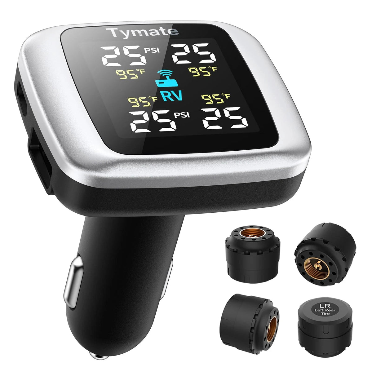 Wireless Tire Pressure Monitoring System for - 4 Sensors
