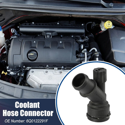 2X Radiator Coolant Hose Flange 6Q0122291F for VW Golf GTI (1999–2006)