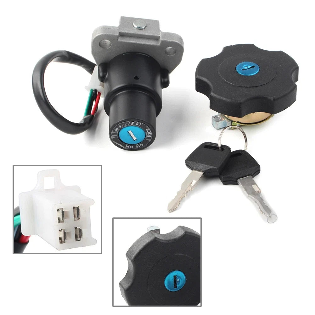 Ignition Switch Fuel Gas Cap Lock Keys for Yamaha XT225 (1991–2007)