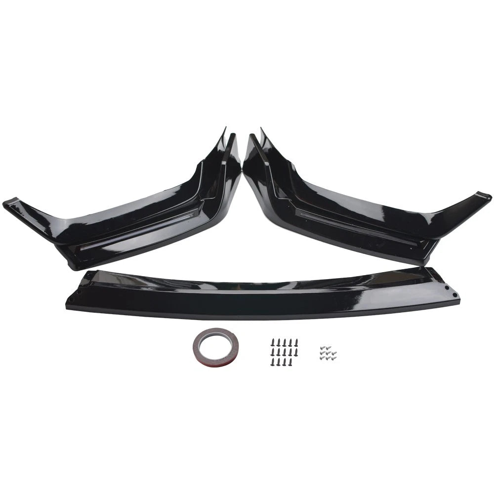 Carbon Look Front Bumper Lip with LED for Honda Civic Si/Hatchback (2017–2021)