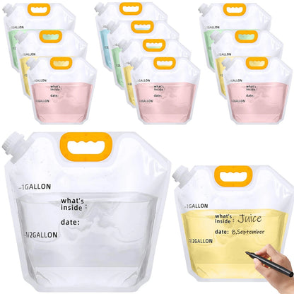 12 Pack Collapsible Water Storage Bag for Camping (No Part Numbers)