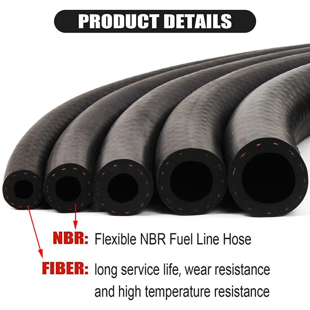 5/8" Nitrile Rubber EFI Fuel Injection Line Hose for Gas