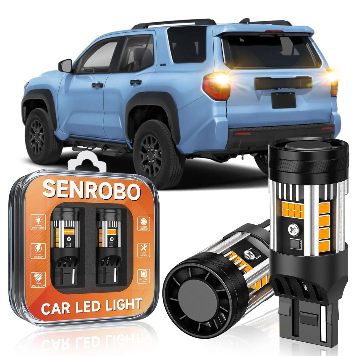 2X 7440 LED Bulbs for Toyota 4Runner (2014–2025) Rear Turn Signal