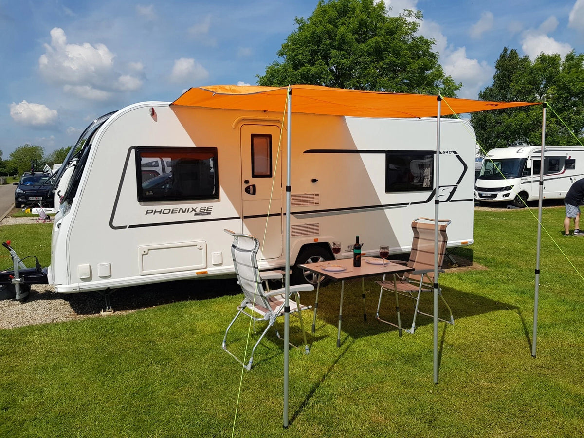 Awning Canopy for Caravan Campervan (2.4m x 3m) - Orange