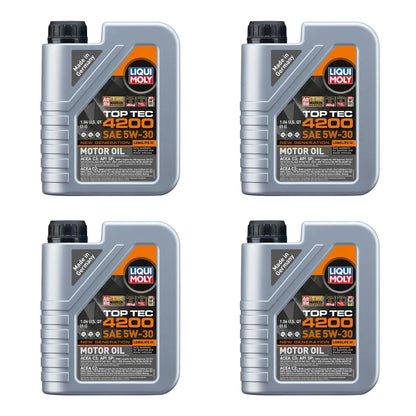 Set of 4 Liqui Moly Top Tec 4200 5W-30 Engine Motor Oil (1L each)