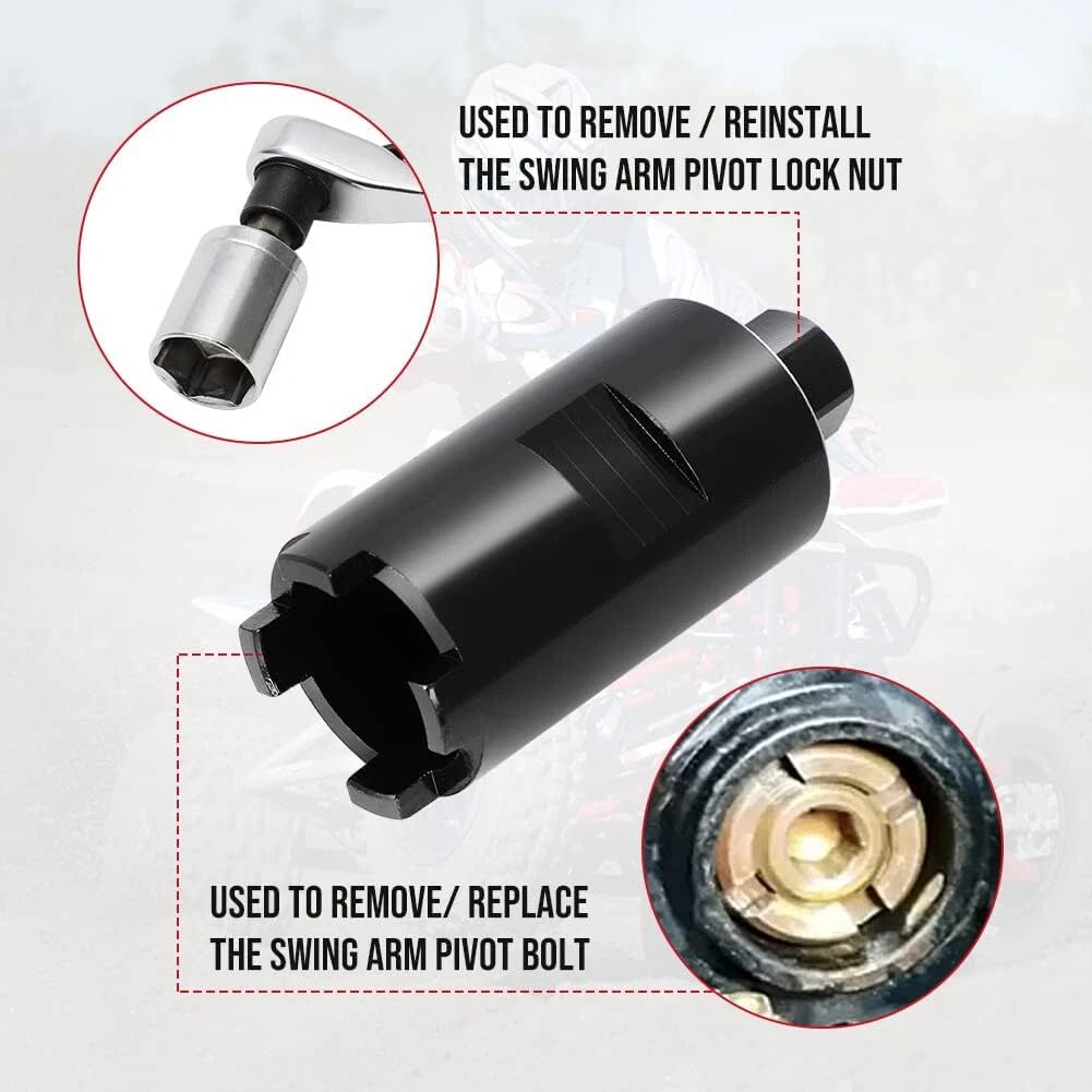 Swingarm Pivot Bolt Lock Nut Tool 07908-4690003 for Honda Rincon (2003–2023)