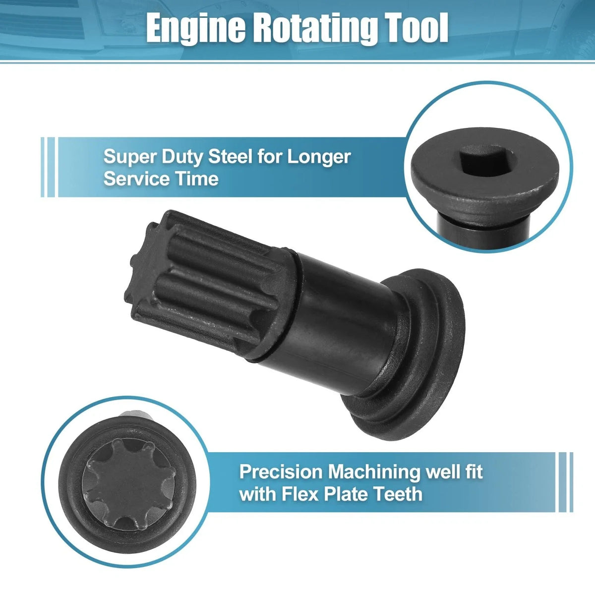 Engine Barring Rotating Tool for Dodge Pickup B/C Series Diesel 