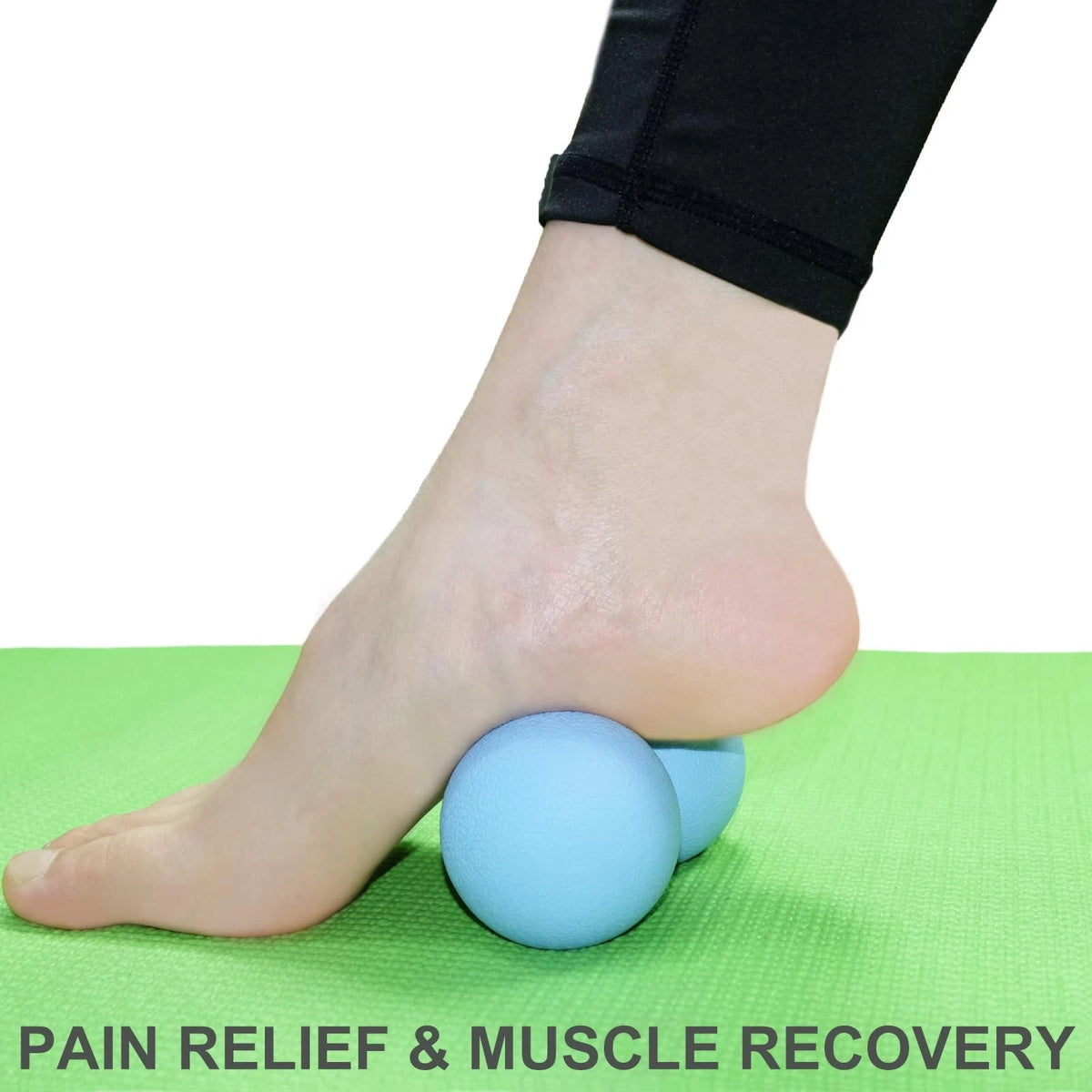 2X Hard Peanut Massage Ball & Double Lacrosse Ball for Deep Tissue Relief