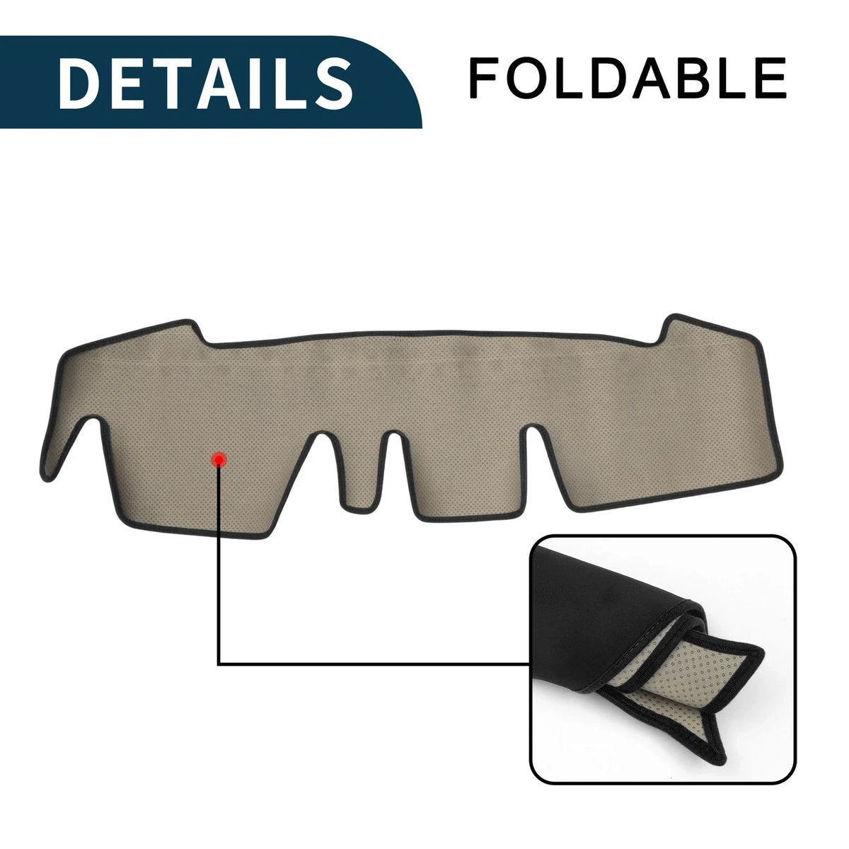 Dashboard Cover Mat for Honda N-ONE JG3 JG4 (2012–2020) Black Set of 1