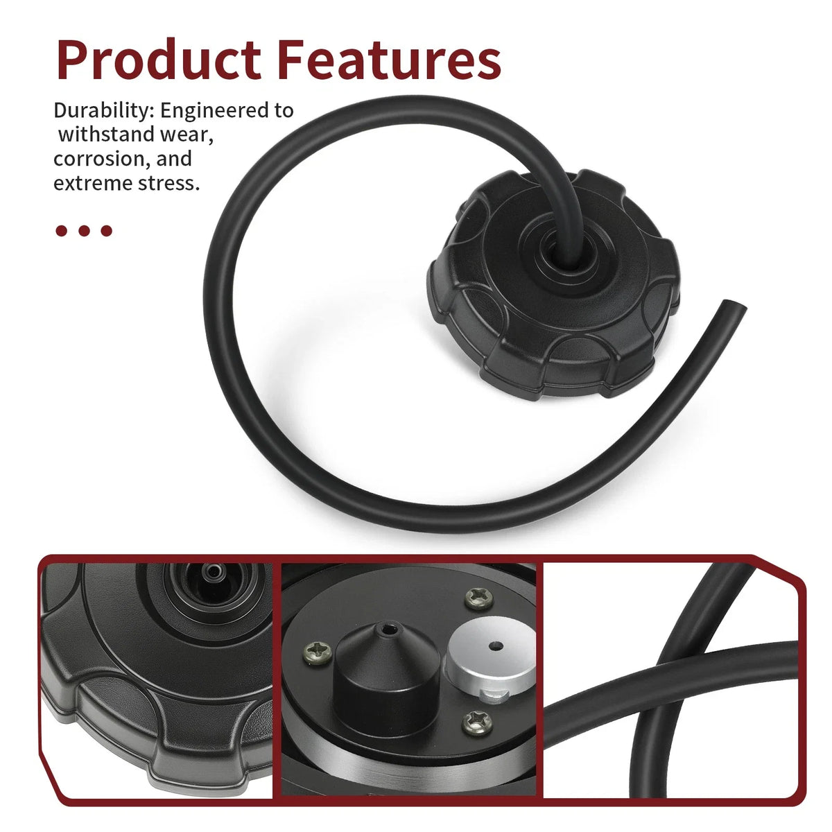 Fuel Tank Cap with Tube for Kawasaki Bayou 220 250 400 (1988–2011)
