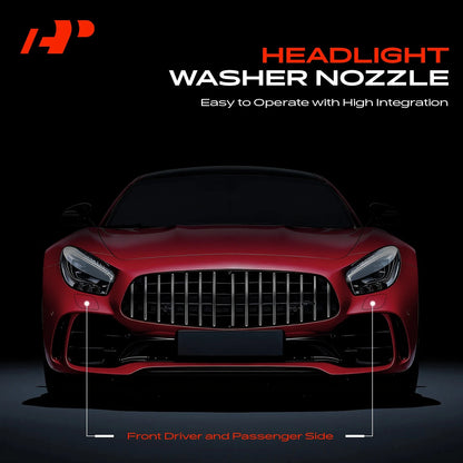2X Front Headlight Washer Nozzle for Audi Q7 SQ7 (2020–2025) 4M0955101C 4M0955102C