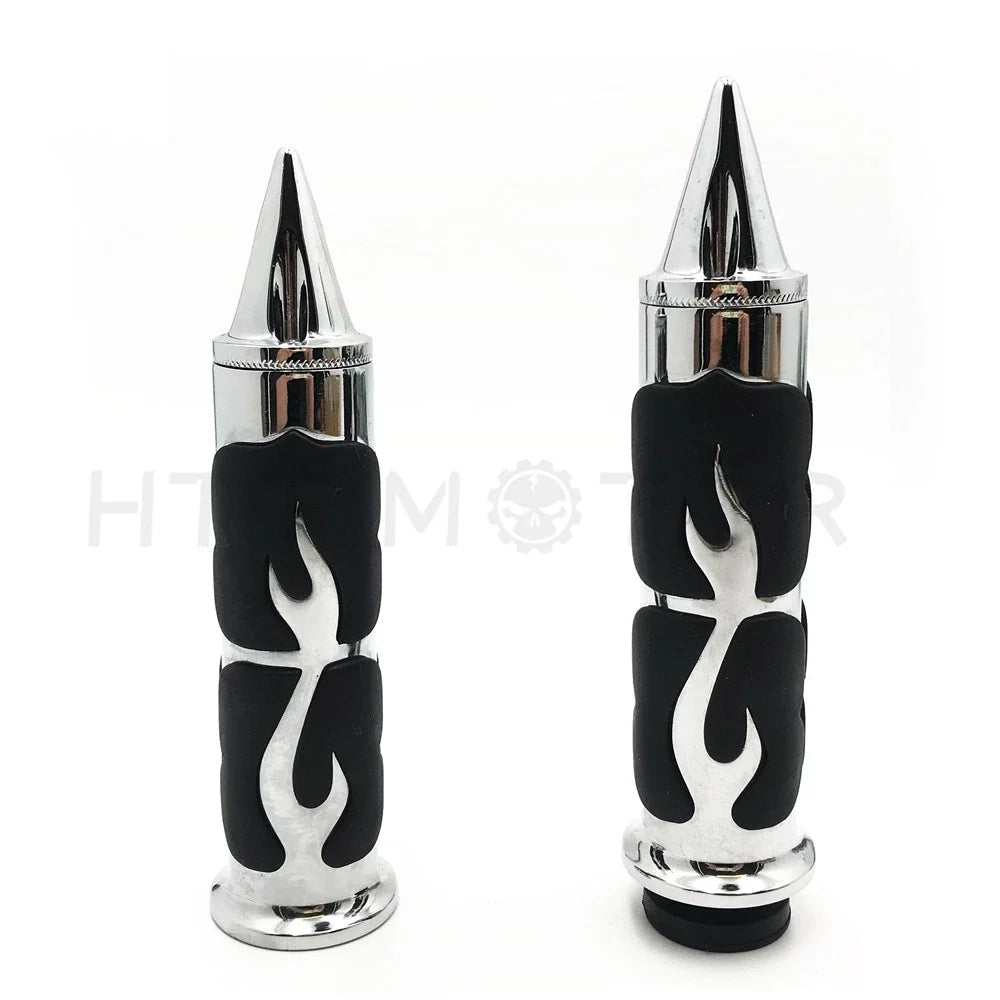 Spike 22mm 7/8" Chrome Hand Grip for Honda Shadow Magna VTX 1300 (2001–2009)