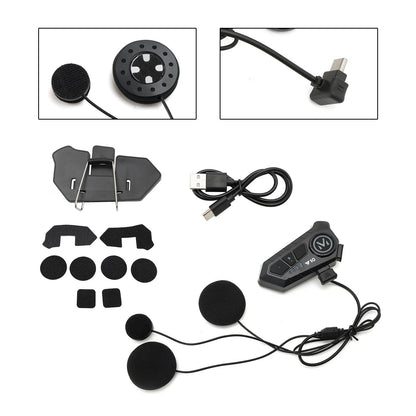 Bluetooth Earphone Headset for Motorcycle Universal Black (M534-B001-A)