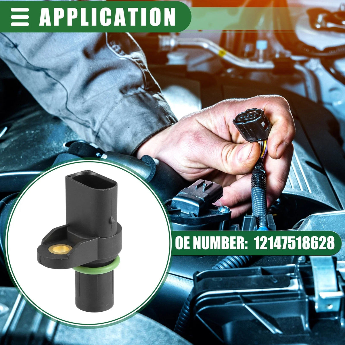 Camshaft Position Sensor for BMW 325Ci 2.5L (2001–2006) No. 12147518628