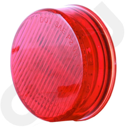 Set of 6 Red 2.5" Round 13 LED Side Marker Clearance Lights for Truck Trailer